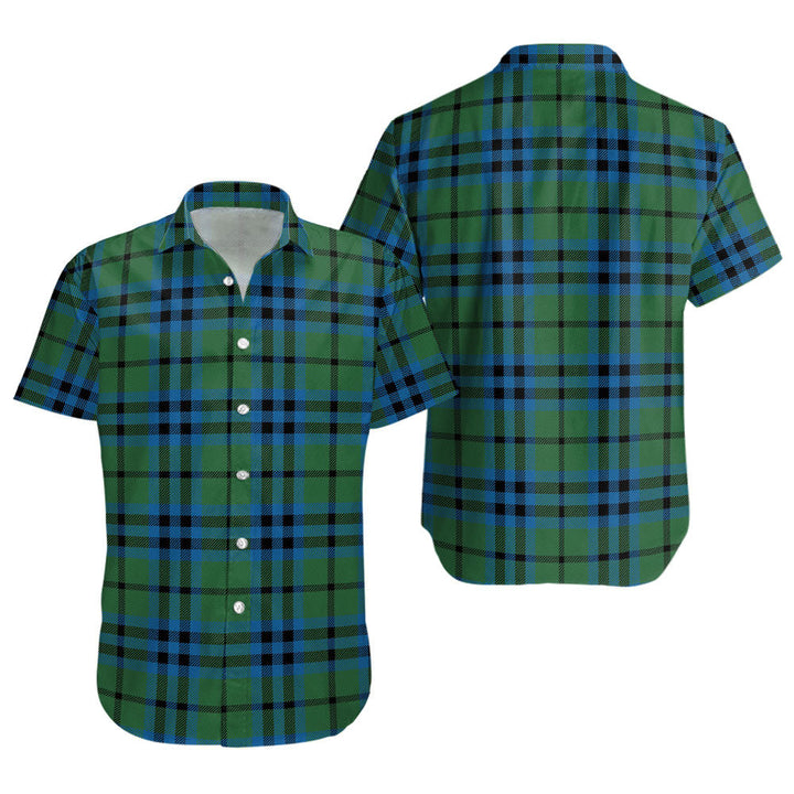Keith (Marshall) Ancient Clan Badge Tartan Short Sleeve Shirt