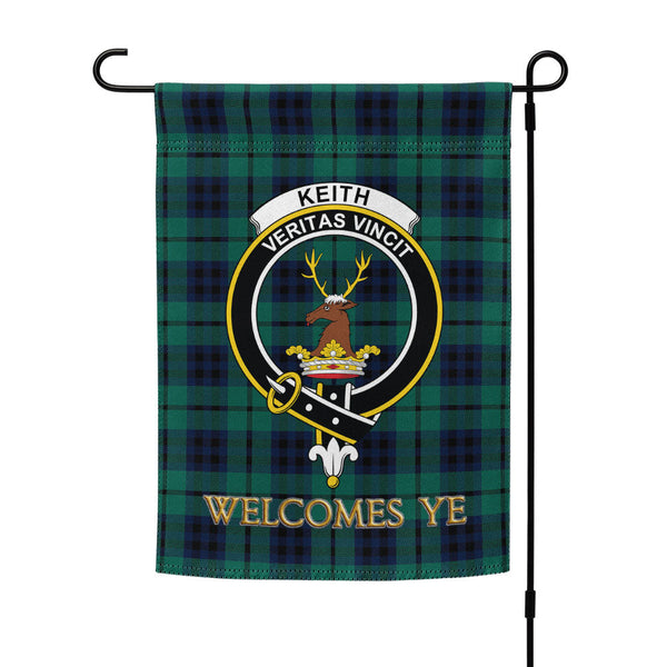 Keith (Marshall) Modern Clan Badge Tartan Garden Flag