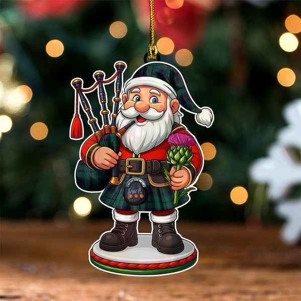 Keith (Marshall) Modern Clan Badge Tartan Wood Acrylic Ornament Scottish Santa Claus Bagpipe