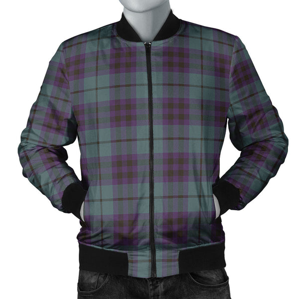 Keith (Marshall) Weathered Clan Badge Tartan Bomber Jacket