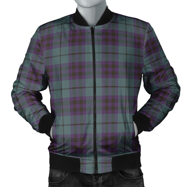 Keith (Marshall) Weathered Clan Badge Tartan Bomber Jacket
