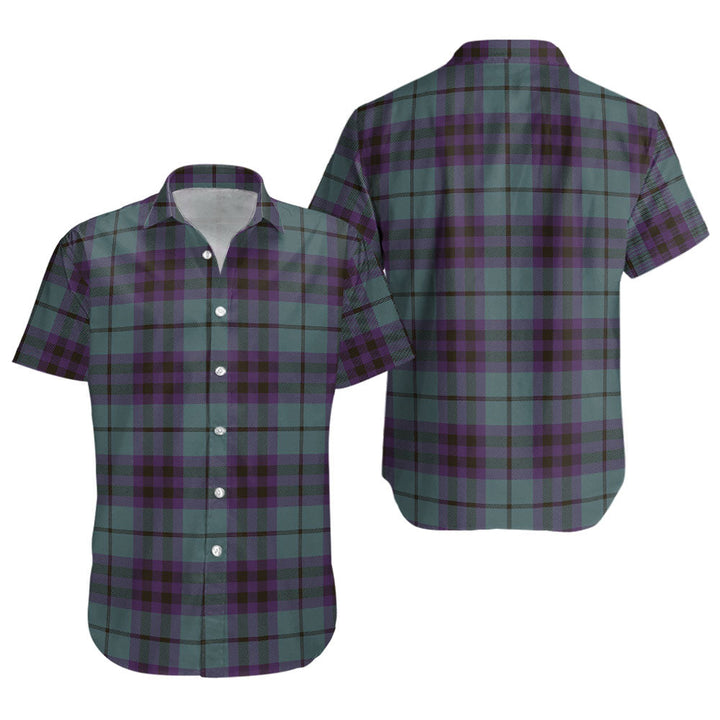 Keith (Marshall) Weathered Clan Badge Tartan Short Sleeve Shirt