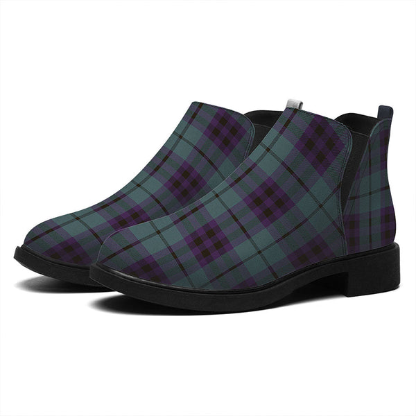 Keith (Marshall) Weathered Tartan Flat Ankle Boots
