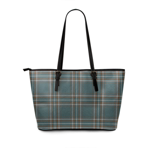 Kelly Dress Ancient Tartan Leather Tote Bag