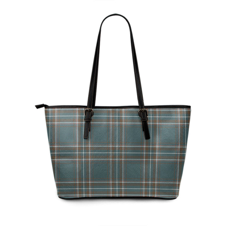 Kelly Dress Ancient Tartan Leather Tote Bag