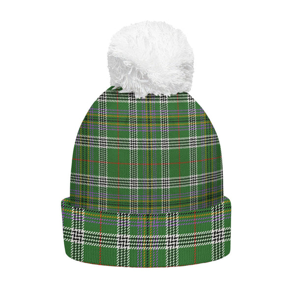 Kennedy Ancient Clan Badge Tartan Bobble Beanie Hat
