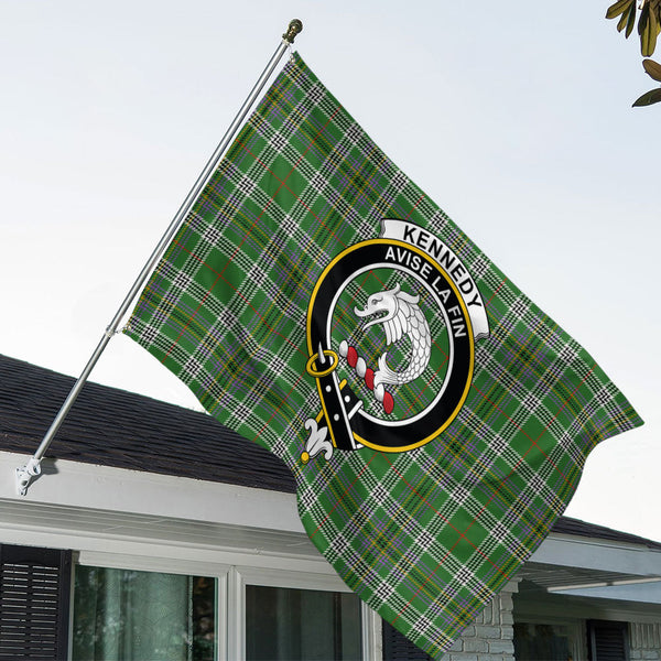 Kennedy Ancient Clan Badge Tartan House Flag