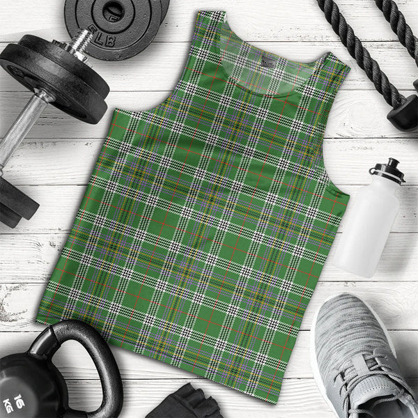 Kennedy Ancient Clan Badge Tartan Men Tank Top