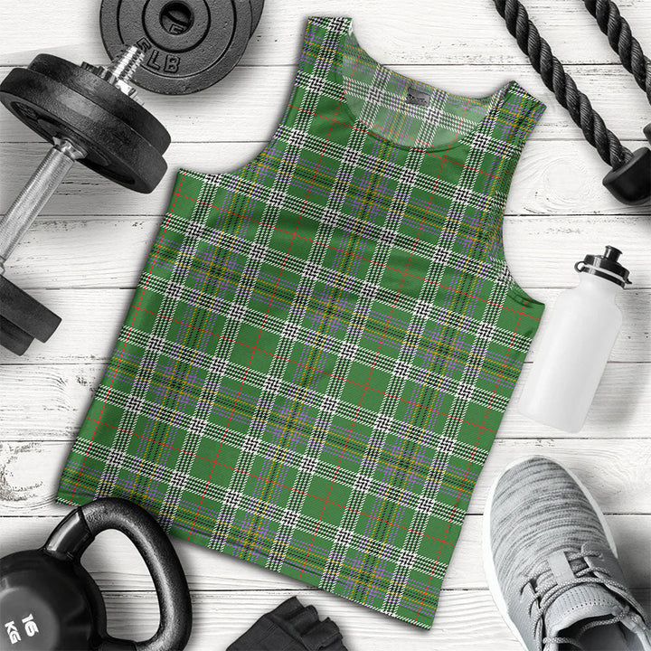Kennedy Ancient Clan Badge Tartan Men Tank Top