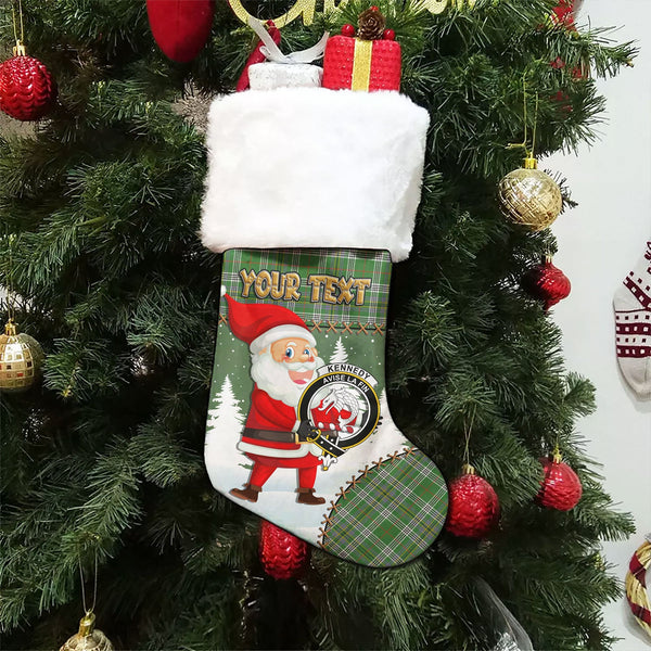 Kennedy Ancient Clan Badge Tartan Christmas Stocking Holiday Blessings Merry Christmas Joy