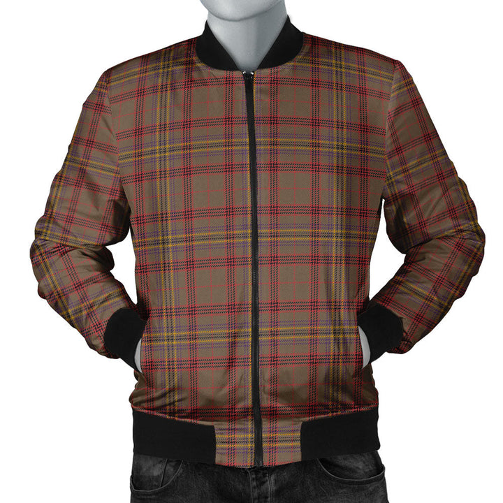 Kennedy Weathered Clan Badge Tartan Bomber Jacket