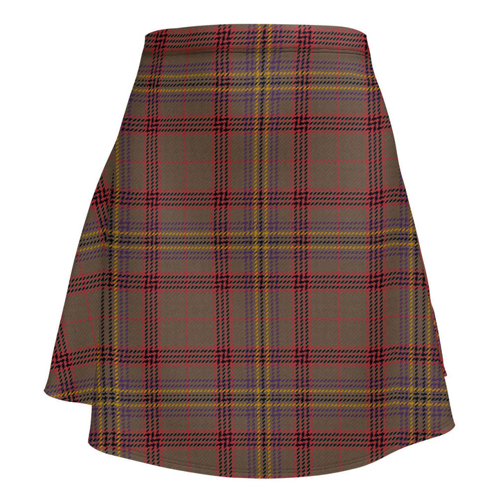 Kennedy Weathered Clan Badge Tartan Flared Skirt