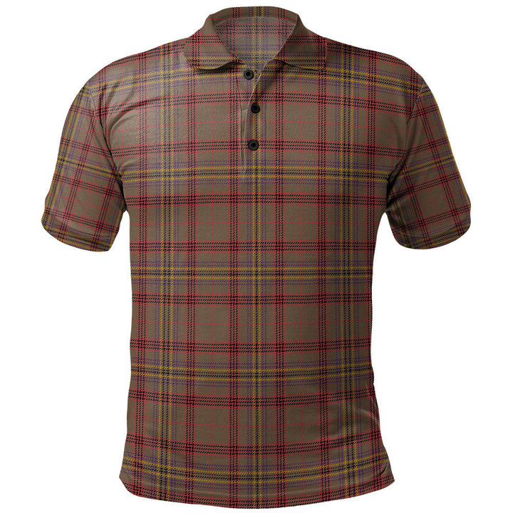 Kennedy Weathered Clan Badge Tartan Polo Shirt