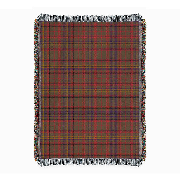 Kennedy Weathered Clan Badge Tartan Woven Blanket