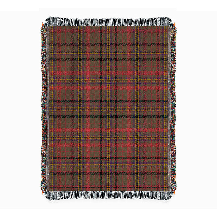 Kennedy Weathered Clan Badge Tartan Woven Blanket