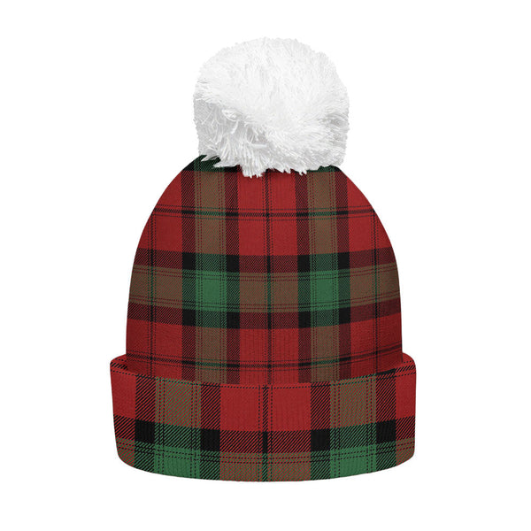 Kerr Modern Clan Badge Tartan Bobble Beanie Hat