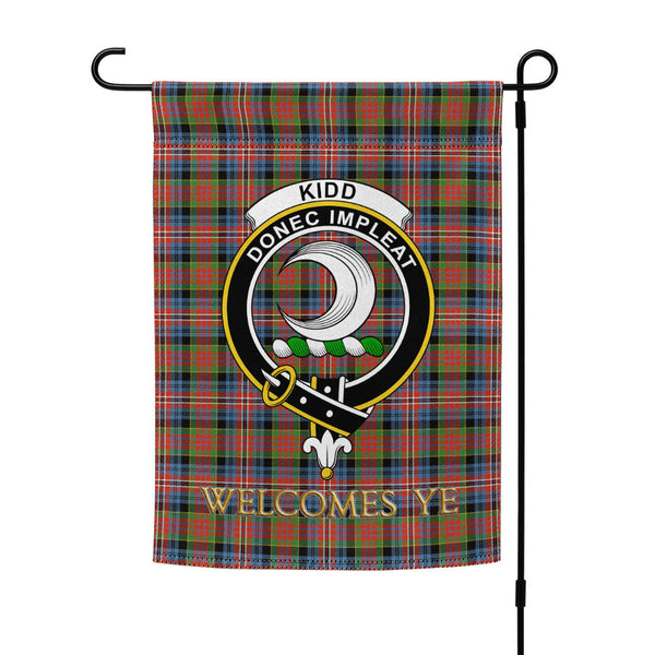 Kidd Ancient Clan Badge Tartan Garden Flag