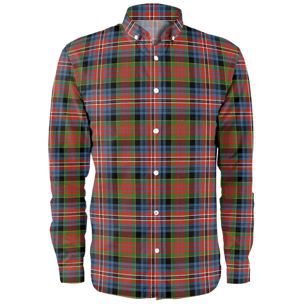Kidd Ancient Clan Badge Tartan Long Sleeve Shirt