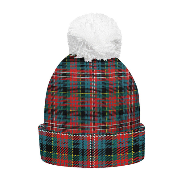 Kidd Modern Clan Badge Tartan Bobble Beanie Hat