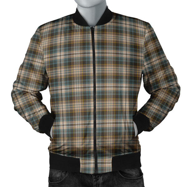 Kidd Weathered Clan Badge Tartan Bomber Jacket