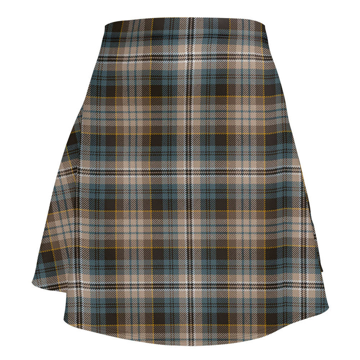 Kidd Weathered Clan Badge Tartan Flared Skirt
