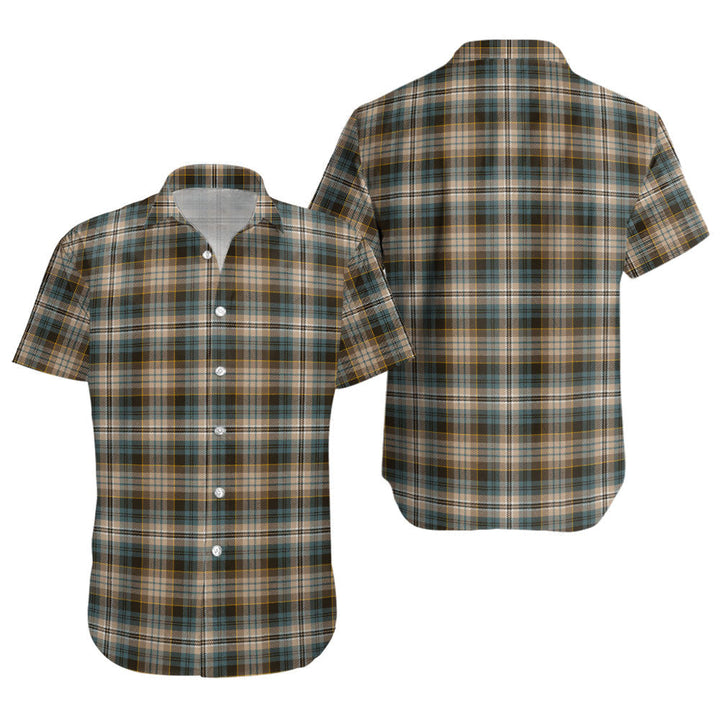 Kidd Weathered Clan Badge Tartan Short Sleeve Shirt