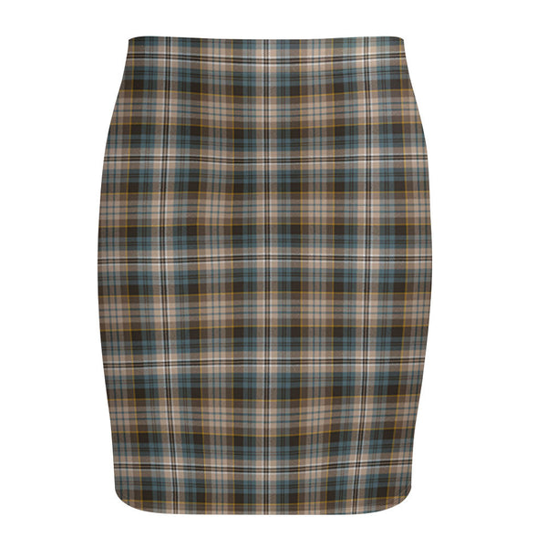 Kidd Weathered Tartan Fitted Skirt