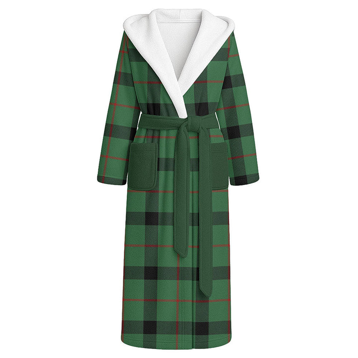 Kincaid Ancient Clan Badge Tartan Flannel Hooded Bathrobe