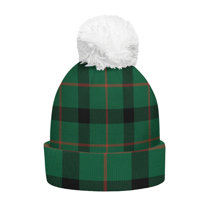 Kincaid Modern Clan Badge Tartan Bobble Beanie Hat