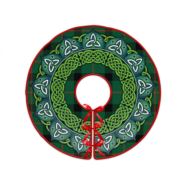 Kincaid Modern Clan Badge Tartan Christmas Tree Skirt Heritage Holiday Decor
