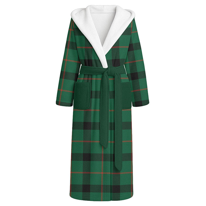 Kincaid Modern Clan Badge Tartan Flannel Hooded Bathrobe