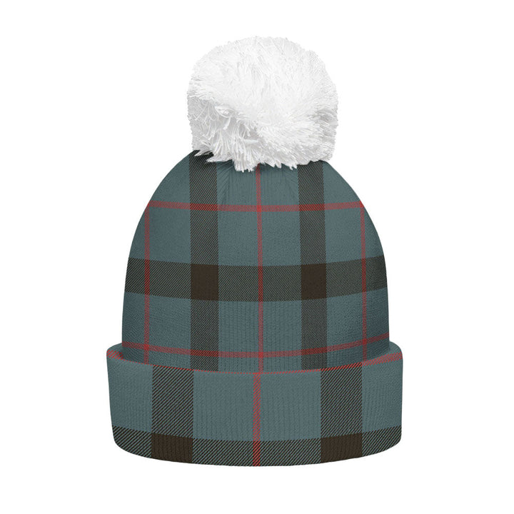 Kincaid Weathered Clan Badge Tartan Bobble Beanie Hat