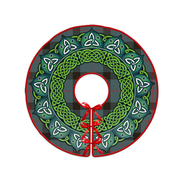 Kincaid Weathered Clan Badge Tartan Christmas Tree Skirt Heritage Holiday Decor