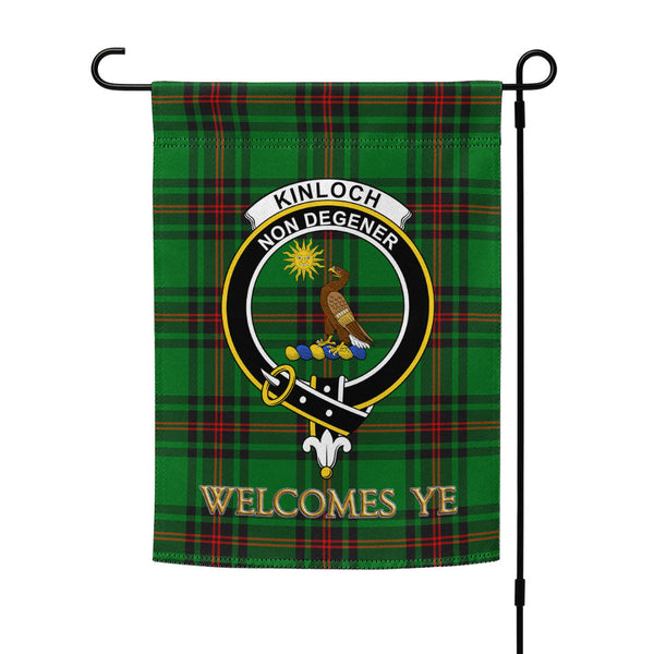 Kinloch Clan Badge Tartan Garden Flag