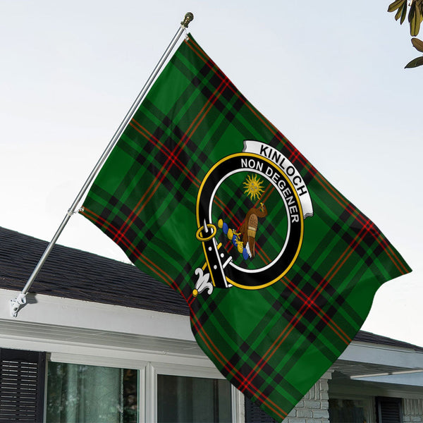 Kinloch Clan Badge Tartan House Flag