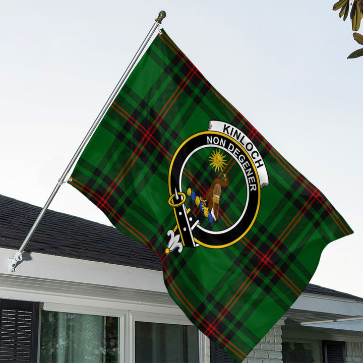Kinloch Clan Badge Tartan House Flag