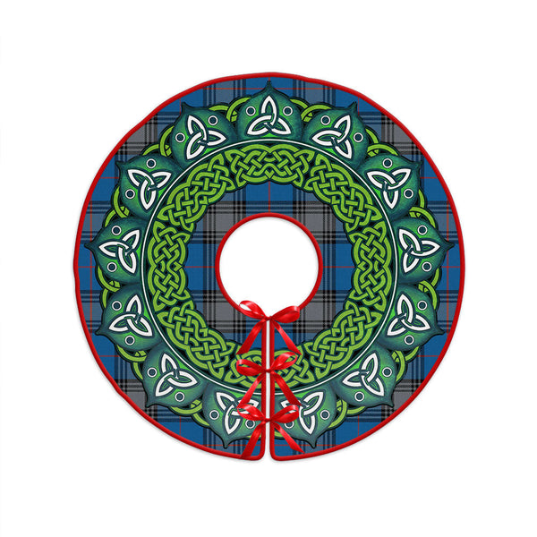 Kinnaird Ancient Clan Badge Tartan Christmas Tree Skirt Heritage Holiday Decor