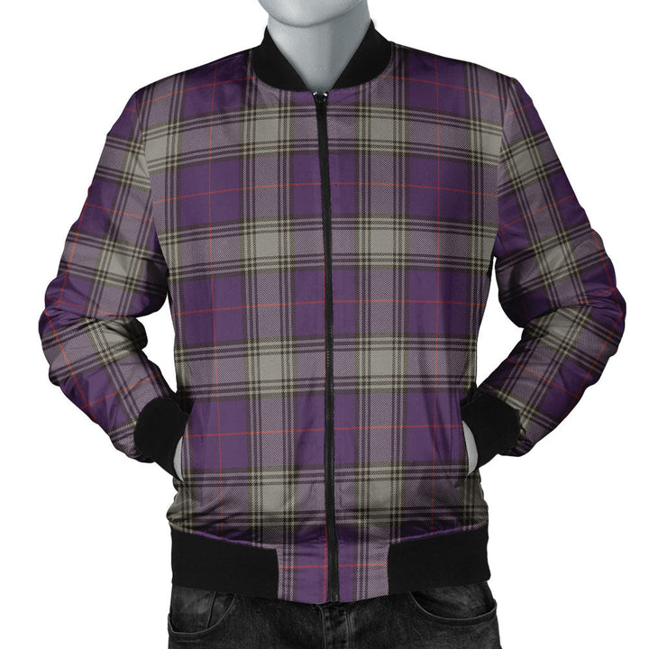 Kinnaird Weathered Clan Badge Tartan Bomber Jacket