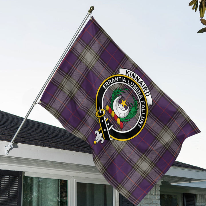 Kinnaird Weathered Clan Badge Tartan House Flag