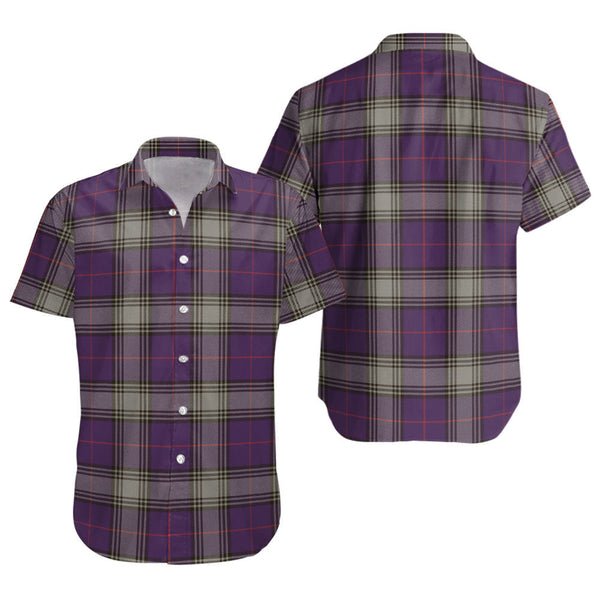 Kinnaird Weathered Clan Badge Tartan Short Sleeve Shirt
