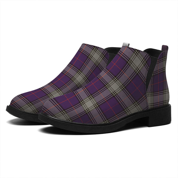Kinnaird Weathered Tartan Flat Ankle Boots
