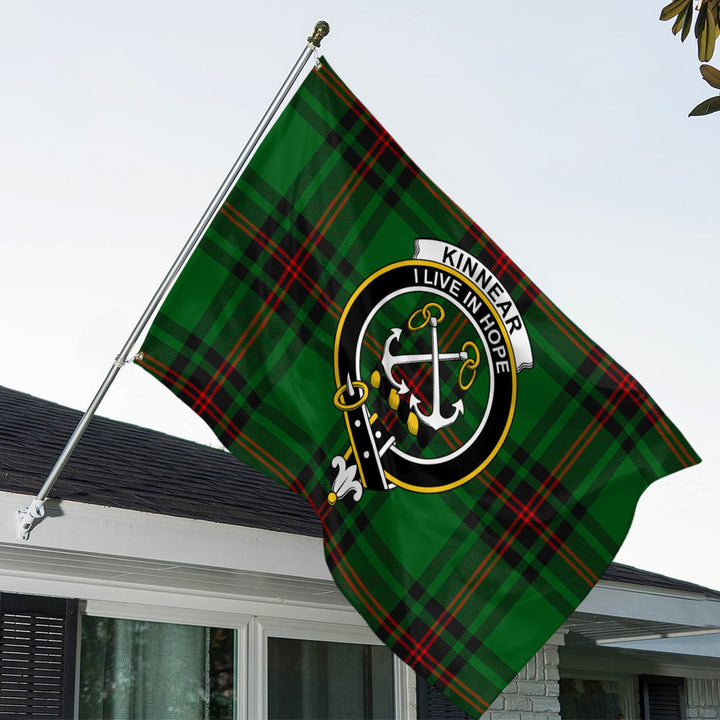 Kinnear Clan Badge Tartan House Flag