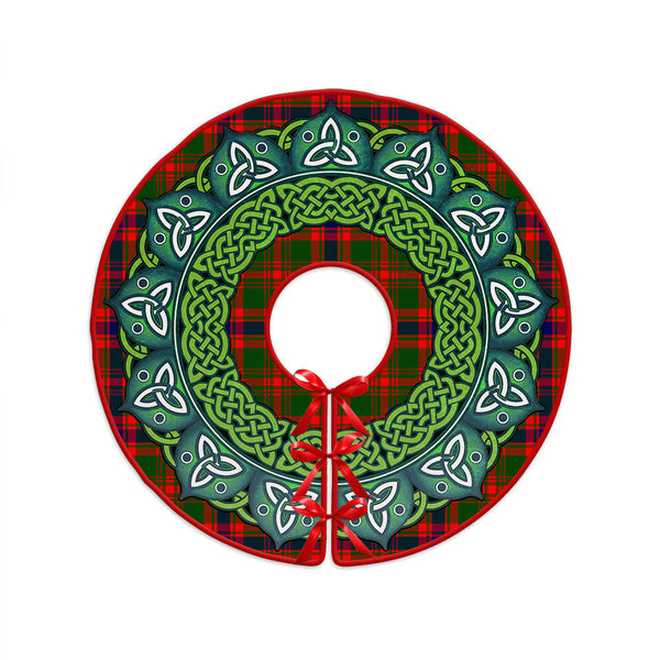 Kinninmont Clan Badge Tartan Christmas Tree Skirt Heritage Holiday Decor