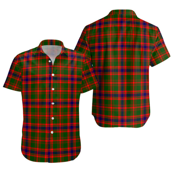 Kinninmont Clan Badge Tartan Short Sleeve Shirt