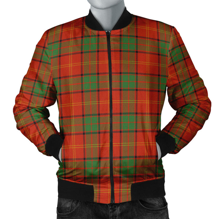 Kirk Ancient Clan Badge Tartan Bomber Jacket