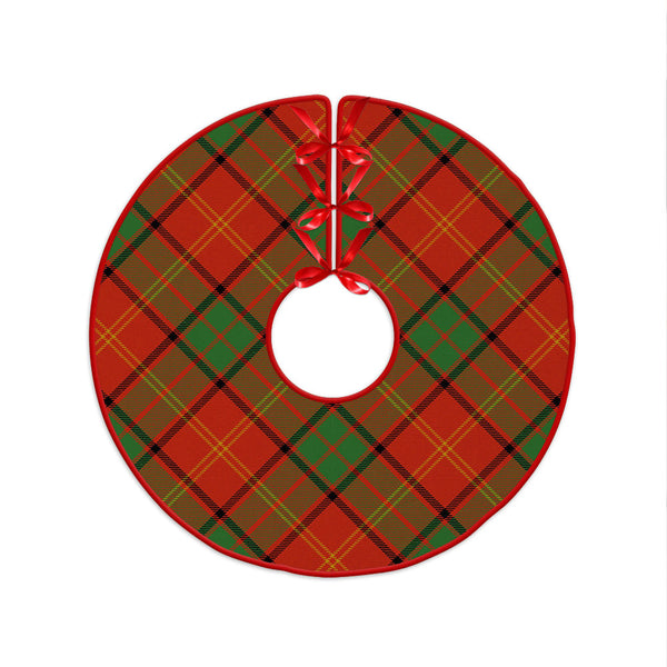Kirk Ancient Clan Badge Tartan Christmas Tree Skirt