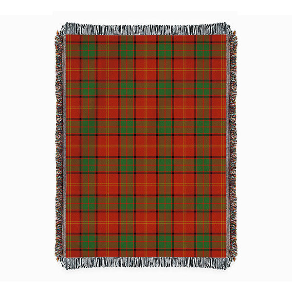 Kirk Ancient Clan Badge Tartan Woven Blanket
