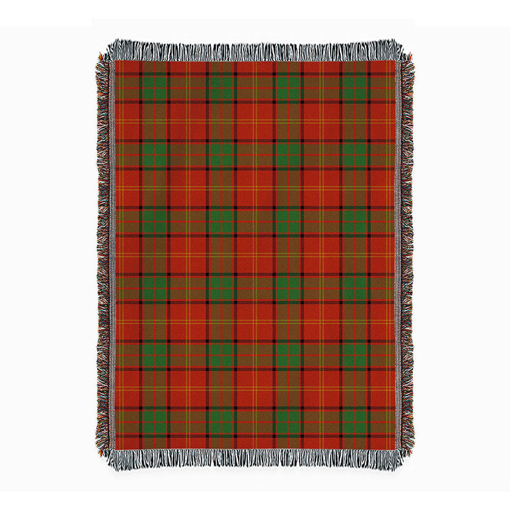 Kirk Ancient Clan Badge Tartan Woven Blanket