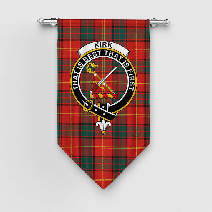 Kirk Modern Clan Badge Tartan Gonfalon