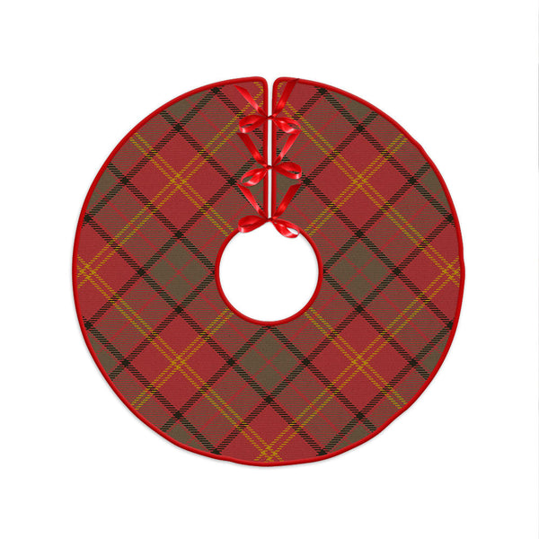 Kirk Weathered Clan Badge Tartan Christmas Tree Skirt